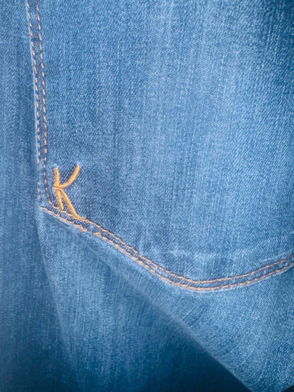 Kut From The Kloth Womens Blue Denim Straight Leg Jeans Size 10 Stretch Comfort - Picture 6 of 9
